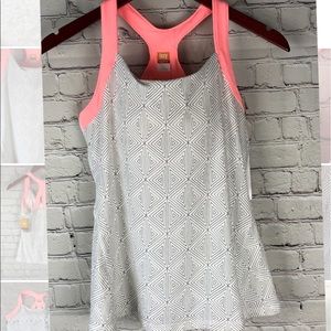Lucy power geometric crossbody tank NWT M